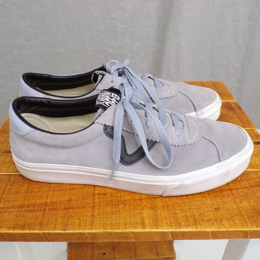 Vans Sport Low Gray Men's Sneaker Skateboard Shoe Suede Size 9.5 Off The Wall - Picture 3 of 9